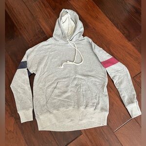 Sundry Gray Hoodie with Pink and Blue Accents